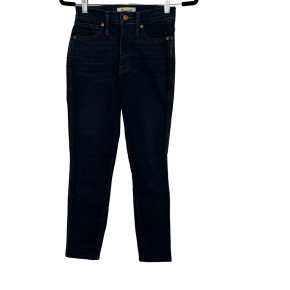 Madewell 10” High Rise Skinny Jeans Hayes Wash Sz 24P Petite - Picture 3 of 8